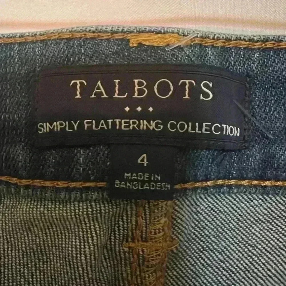 Talbots Simply Flattering‎ Collection 5 pocket solid color size 4 - Picture 4 of 7
